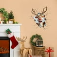 thumbnail image 2 of YWIYIUD 1PC Christmas Window Wall Stickers, 16inch Funny Wall Breaking Deer Window Stickers Christmas Living Room Decoration Christmas Door Stickers for Xmas Window Wall Refrigerator Decorations, 2 of 7