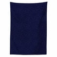 thumbnail image 2 of Dark Blue Tablecloth, Minimalistic Abstract Stars on Open Night Sky Painted Picture, Rectangle Satin Table Cover Accent for Dining Room and Kitchen, 60" X 84", Dark Blue Navy Blue, by Ambesonne, 2 of 2