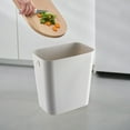 thumbnail image 6 of Kitchen Trash Can, Step-On Garbage Can with Lid, Tall Kitchen & Bathroom Trash Can, Small Office Waste Bin, Gray - Xuniizn, 6 of 8