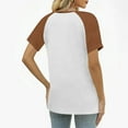 thumbnail image 7 of Tumotour Henley Shirts for women Fashion V Neck Tunics tops Short-sleeve Loose Blouses top Vacation Clothes Travel Business Casual Outfits summer tops, 7 of 7