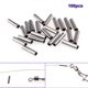 thumbnail image 1 of 100pcs Stainless Steel Copper Tackle Tools Fishing Line Tube Crimp Sleeves Connector Fishing Wire Pipe, 1 of 5