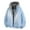 Sky Blue Jacket for Men, variant on Mrmaere Men's Hooded Faux-Lined Jacket Oversized Warm Casual Outerwear for Daily & Outdoor Wear Black L