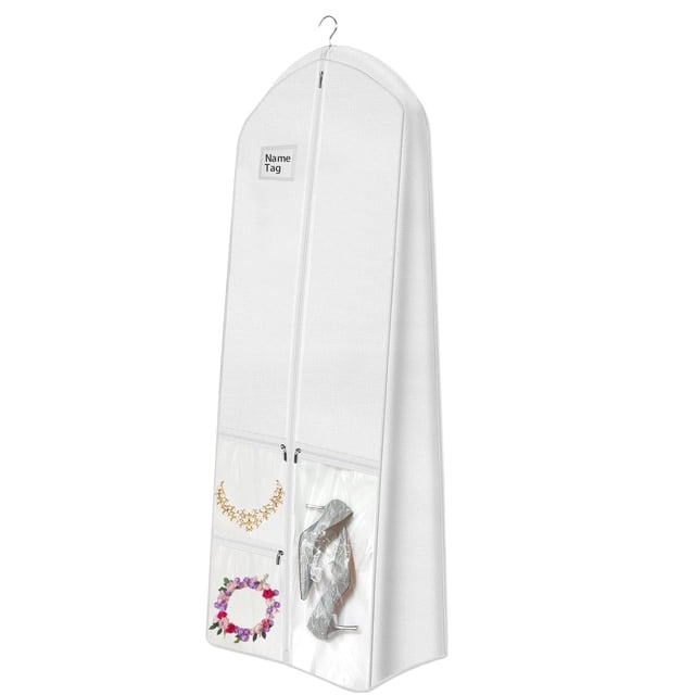 Bolsa de ropa para vestidos de novia BH7STAR de 72 cm con bolsas de vestir reforzadas