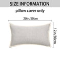 thumbnail image 7 of Unique Bargains Pack of 2 Soft Solid Throw Pillow Covers Cases for Couch 20" x 12" Grey, 7 of 7