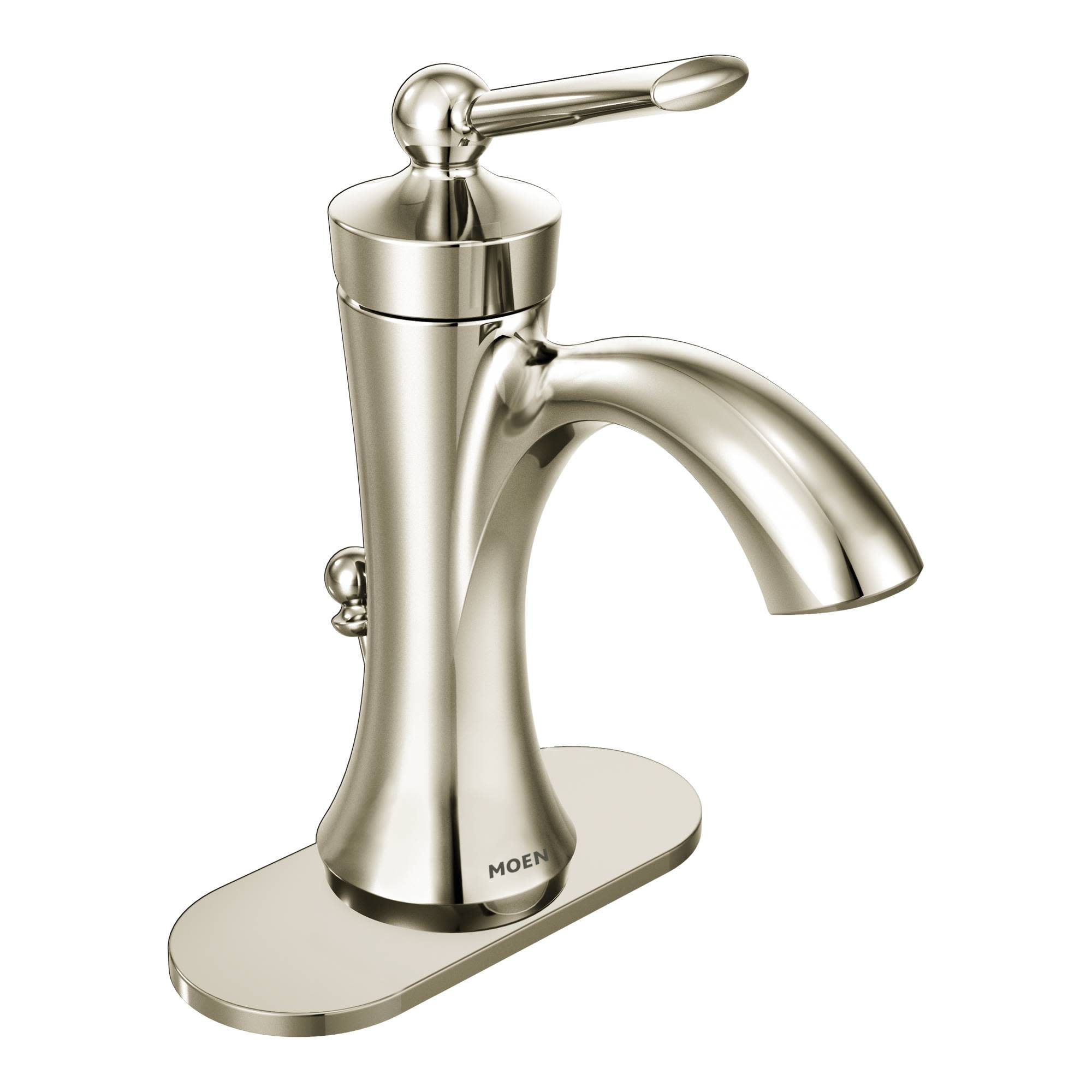 Moen Wynford Brushed Nickel One-Handle Bathroom Faucet
