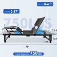thumbnail image 2 of Adjustable Bed Base For King Size, Head And Foot Incline, Wireless Remote, Stable Construction Compatible With Gel Foam Mattresses, 2 of 6