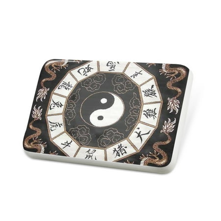 Porcelein Pin Yin and yang, ying Zodiac Lapel Badge – NEONBLOND