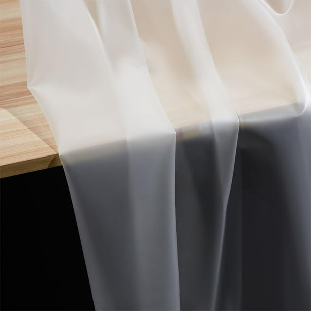 Tela translúcida de 39" × 53,9" de grosor, 8 milésimas de pulgada, TPU blanco ahumado, impermeable, material esmerilado impermeable