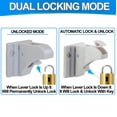 thumbnail image 5 of Childproof Magnetic Cabinet Locks- 12pc Set Toddler & Babyproof Drawer & Door Safety Latches - No Drill, Strong Adhesive, Hidden Design - Easy Install Cradle with Dual Locking Modes, 5 of 9
