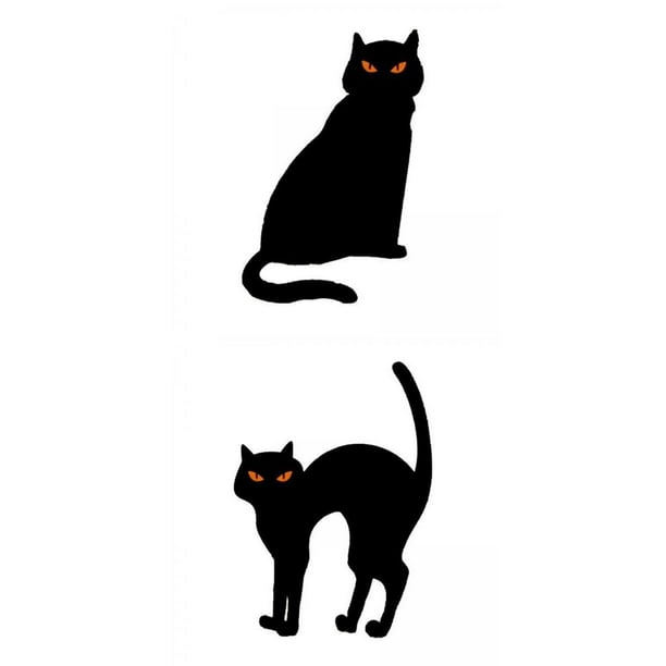 Silhouette Stake,Black Cat Silhouette Garden Stakes Decoration
