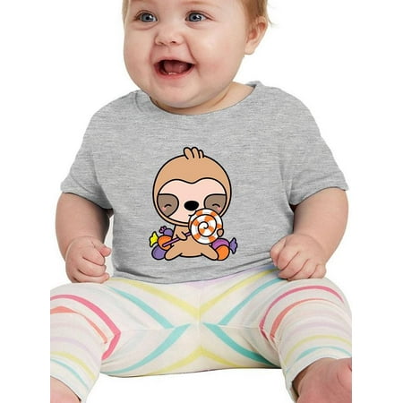 

Cartoon Sloth W Candy T-Shirt Infant -Image by Shutterstock 24 Months