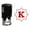 Red, variant on Printtoo Office Stationary Octagon Celtic Swirl Frame K Alphabet Monogram R-40 Self Inking Rubber Stamp