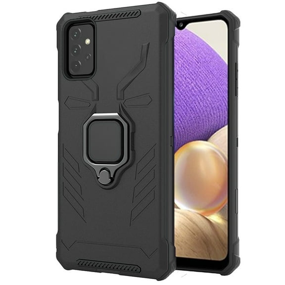 for Samsung Galaxy A32 5G Hybrid Cases with Stand Magnetic Ring Kickstand Shockproof Armor Heavy Duty Military Grade Protective Cover ,Xpm Phone Case [Black]