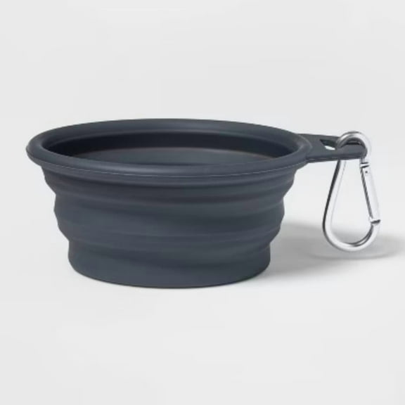 Collapsible Dog Bowl - 3.75 Cup - Gray