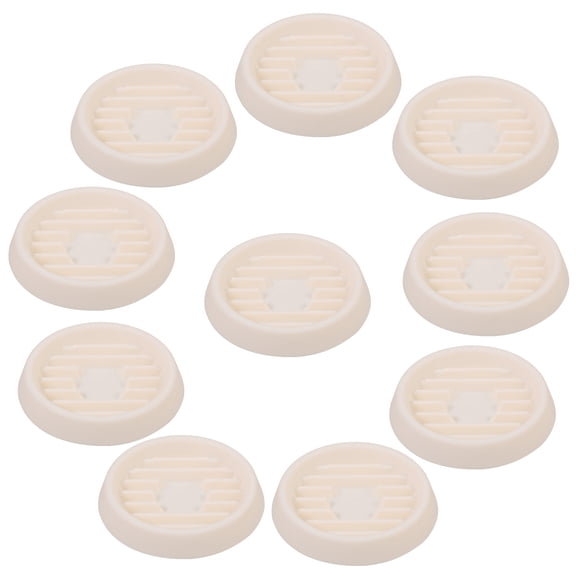 DINHEAROM 10-Pack Simple Elegant PP Plant Saucers for Root Prevention, Water Catch Trays for Indoor Outdoor Pots