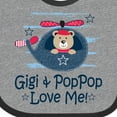 thumbnail image 4 of Inktastic Gigi and Poppop Love Me Boys Baby Bib, 4 of 4