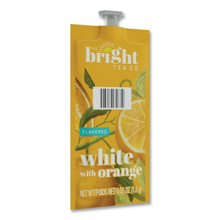 The Bright Tea Co. White with Orange Tea Freshpack, White with Orange, 0.05 oz Pouch, 100/Carton The Bright Tea Co. White with Orange Tea Freshpack, White with Orange, 0.05 oz Pouch, 100/Carton