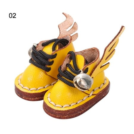 

For obitsu11GSCbody9OB11 Cute Handmade for 1/11 OB11 Cowhide Dolls Shoes New Casual Doll Casual Shoes Leather Shoes 2