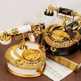 thumbnail image 5 of Clearance Under 5$ Retro Telephone, Dienrx Creative Phone Music Box Jewelry Storage Organizer Room Ornaments Girl Gift for Home Accessories, 5 of 5