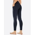 thumbnail image 3 of BALEAF Women's 7/8 High Waist Soft Yoga Leggings with Deep Pockets Brushed Stretch Squat Proof Workout Pants Navy XL, 3 of 7
