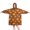 Halloween Pumpkin Plaid Orange, variant on Halloween Pattern Pumpkin Black Wearable Blanket Hoodie, Flannel Oversized Sweatshirt Blanket with Sleeves & with Sleeves & Pockets, Comfort Gifts Ideas for Reading Watching TV and Relaxi