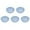 BU, variant on EGNMCR Kitchen Gadgets, 5PCS Dinner Plates - 5.7Inch Impregnable Dinner Plates Set Of 5 - Dishwasher & Microwave Safe Plastic Plates Reusable - Lightweight Plates For Kitchen,camping Dinner Plates