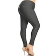 thumbnail image 2 of Women's Plus Size Full-Length Solid Jeggings, 2 of 4