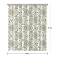 thumbnail image 5 of Beige Sun Moon Cloud Star Pattern Shower Curtain 72"x84" ,Bathroom Decorative Shower Curtains Set with 12 Hooks,Modern Waterproof Washable Shower Curtain, 5 of 6