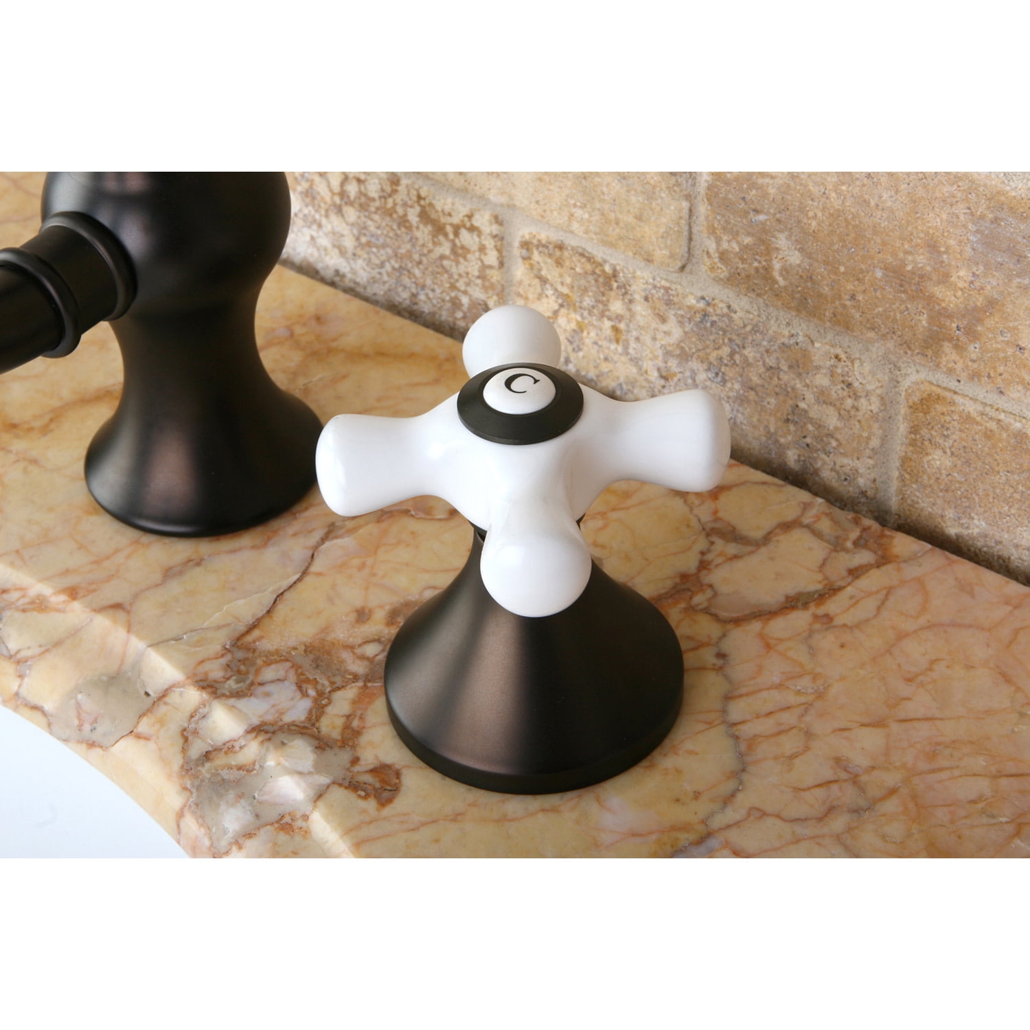 Kingston Brass KC7165PX 8 in. Widespread Bathroom Faucet, Oil Rubbed Bronze