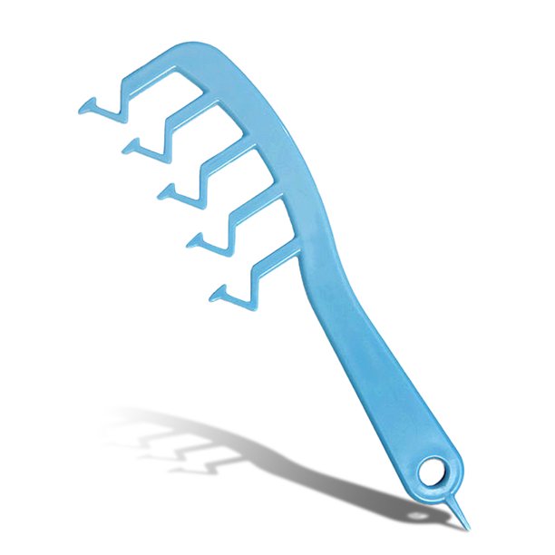 Z-Forma Z Diente ancho Profesional Combate VOLUMIENDO DETANGLING DETANGLING PLÁSTICO Rizado Combs Portátil Adultos Peinados Peluquería Equipo de peluquería Azul Advancent CE001701-04