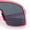 Pink - Black, variant on Classic Mens Oversized Shield Wrap Around MTB Sport Plastic Sunglasses Blue - Black