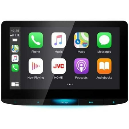 JVC - 10.1" Full HD Screen - Android Auto/Apple® CarPlay™ - Universal Double Din Fit  Digital Media Receiver - Black