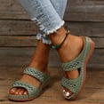 thumbnail image 4 of Herrnalise Women's Ladies Fashion Casual Sandals Wedges Shoes Outdoor Slippers Shoes Women, 4 of 6