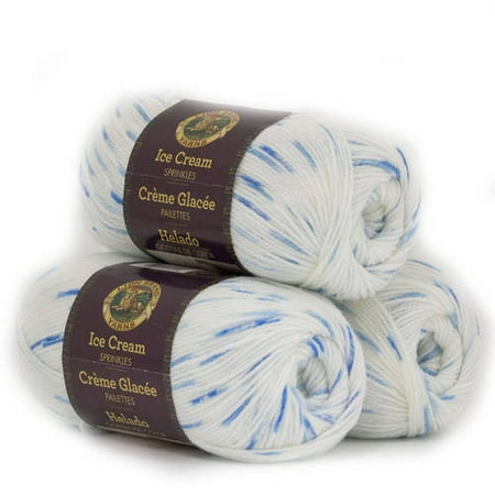 23 Acrylic Yarn - Lion Brand Ice Cream 100 Percent Acrylic Baby Yarn, 3pk