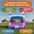 thumbnail image 4 of Pogo Crossover Inflatable Bounce House with Blower, Deluxe Pink Castle Kids Jumper, 4 of 8