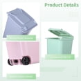 thumbnail image 4 of 12 Pcs Mini Desk Trash Cans, Tiny Garbage Bins with Lids, Small Swing Top Waste Baskets, Tabletop Plastic Trash Containers, Unique Trash Pen Holders for Office, Homes, 4 of 6