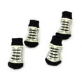 thumbnail image 2 of 4pcs Small Dog Puppy Cat Non-slip Socks with - Size M (Black+White), 2 of 8