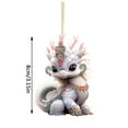 thumbnail image 3 of Hbdhejl Acrylic Flat New Cartoon Dragon Baby Car Rear View Pendant, 3 of 4