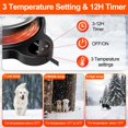 thumbnail image 2 of Comedero calefactable para mascotas LQTTEK de 50 oz de acero inoxidable para exterior, 2 of 8