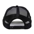 thumbnail image 3 of Dalix Astronaut Spaceman Embroidered Trucker Hat in Black White, 3 of 3