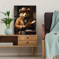 thumbnail image 5 of Qisvanset 12x16 Inch Framed Canvas Wall Art Casino Gambling Bear Funny Anthropomorphic Vintage Wall Decor, 5 of 8