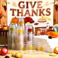 thumbnail image 4 of JJEAN-300 Pack 3 oz Thanksgiving Plastic Shot Glasses Thanksgiving Disposable Shot Cups Bulk Clear Mini Maple Leaf Tasting Cups for Autumn Fall Whiskey Party Favors Drinking Supplies, 4 of 4