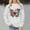 White, variant on Women Long Sleeve Sweatshirt Print O Neck Loose Pullover Autumn Sweatshirt Tops Dressy Womens Hoodie Ladies Sweatshirts Pullover 80s Sweatshirts for Women Womens Sweatshirt Ladies Petite Sweatpants