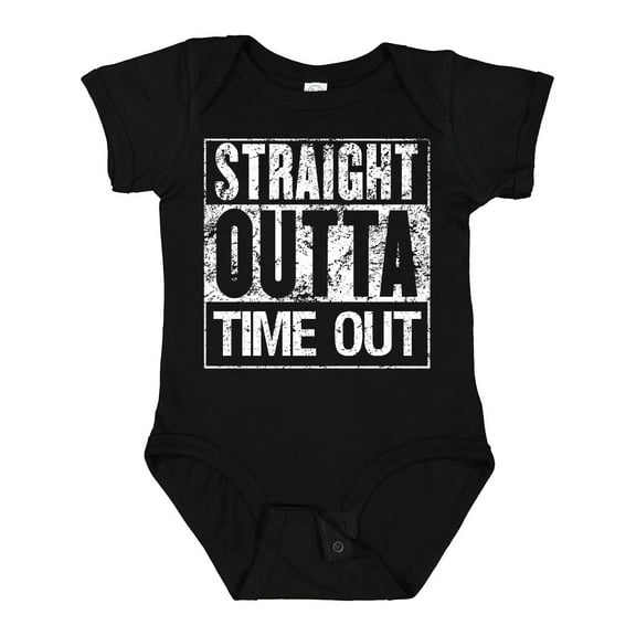 Inktastic Straight Outta Time out Boys or Girls Baby Bodysuit