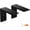 2 Pack, variant on 3-Pack 10 Inch Countertop Support Brackets, Heavy Duty L Brackets for Quartz/Wood/Laminate/Granite Countertops | 3/8" Thick Metal Steel | Frosted Black Powder Coated