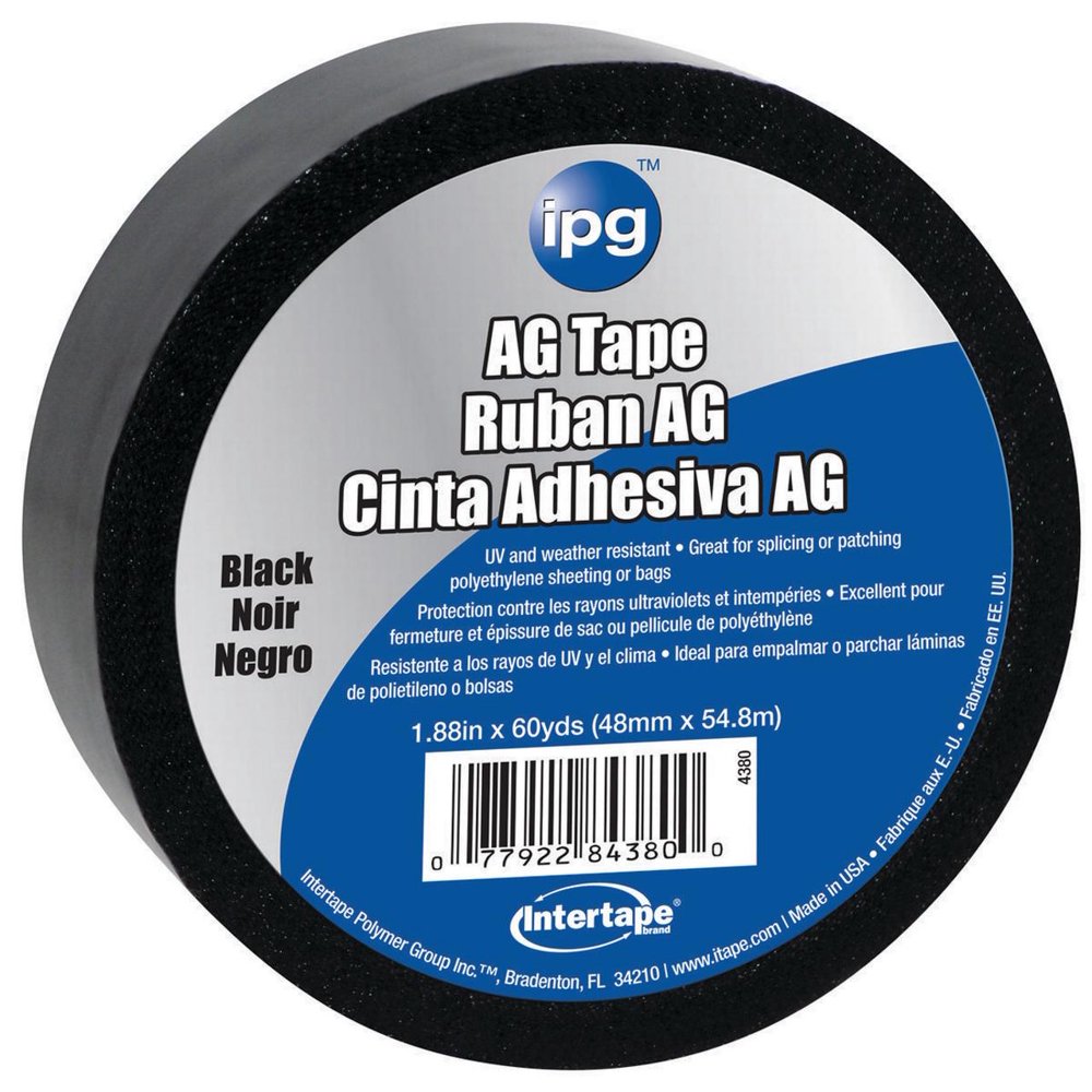 Intertape Polymer 78733 1.88 in. x 60 Yards Tape AG, Vinyl Black