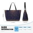 thumbnail image 4 of Fotbe Gold Black Glitter Bolsa de Viaje para Playa - Resistente al Agua, Bolsa Tote de Gran Capacidad y Ligera con 7 Bolsillos para Mujeres y Hombres, 4 of 7