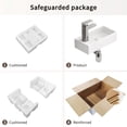thumbnail image 7 of Wall-Mounted Ceramic Bathroom Sink,Small Cloakroom Basin Sink for Small Bathroom, Powder Room,14.57" x 7.09" x 3.54",Left, 7 of 7