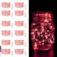 thumbnail image 1 of Cadena de luces CAMANTU, 12 unidades, 2 m, 20 LED, color rojo, funciona con pilas, 1 of 7