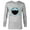 Athletic Heather, variant on Disney PIXAR Finding Nemo Bruce JAWsome - Long Sleeve T-Shirt for Men - Customized-White